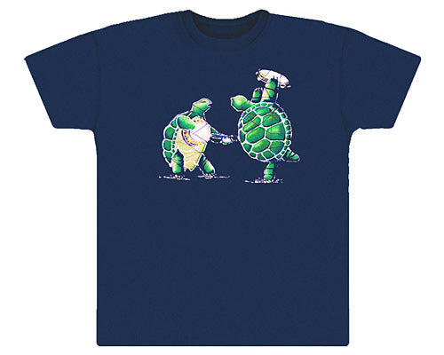 Batik Terrapins navy T-shirt - stock XXL