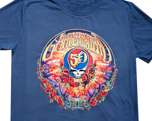 50th Anniversary blue T-shirt - stock S