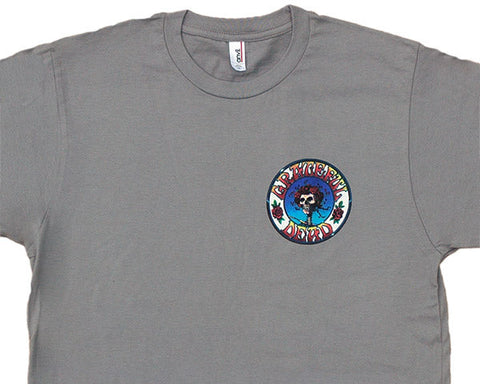 GD 70s Skull & Roses Badge ringspun T-shirt - stock XXL
