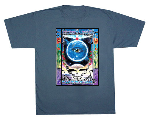 Eyes Of The World denim blue T-shirt - stock XXL