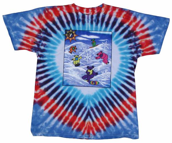 Snow Bears tie-dye T-shirt - stock L