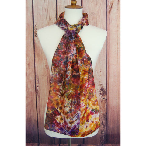 Large 8" x 72" - purples, rusts & golds