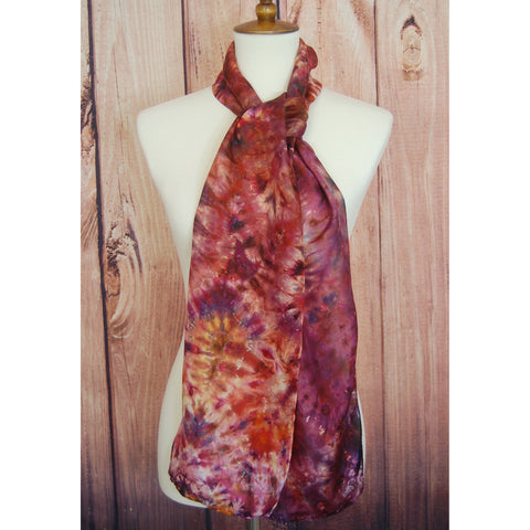 Large 8" x 72" - reds, purples & golds