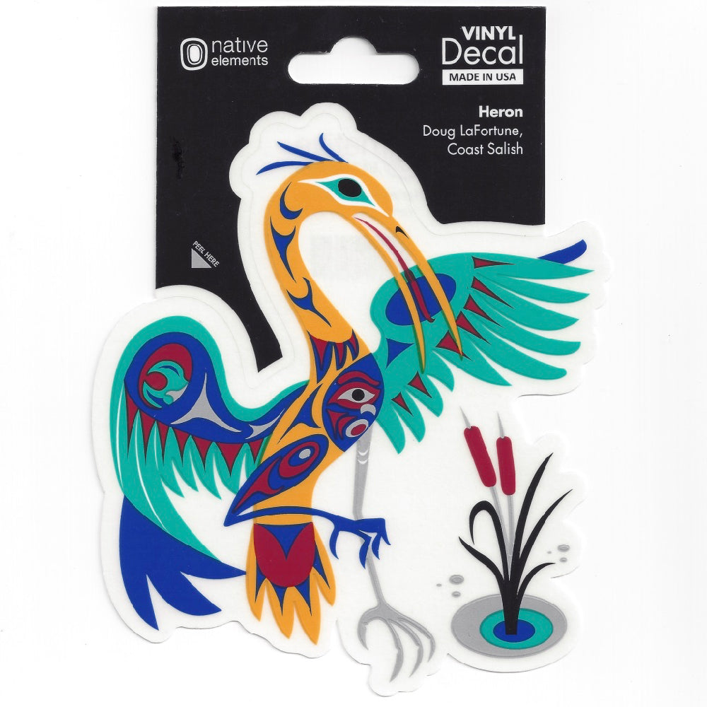 Heron Native Northwest decal