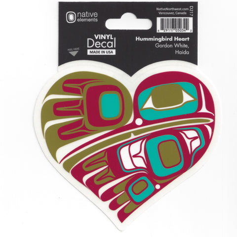 Hummingbird Heart - Native Northwest decal