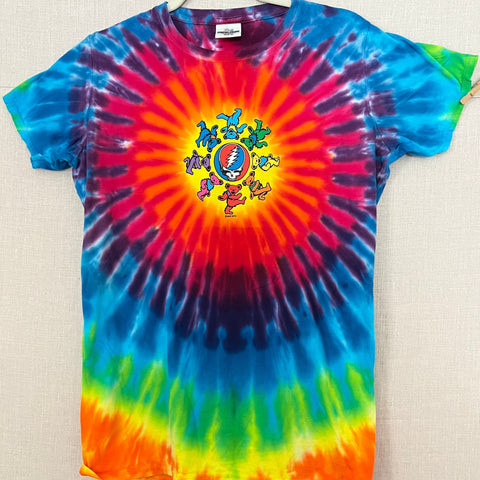 Bears Around Your Face Tiedye Ladies' Fitted T