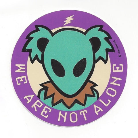 Alien Bear die-cut sticker