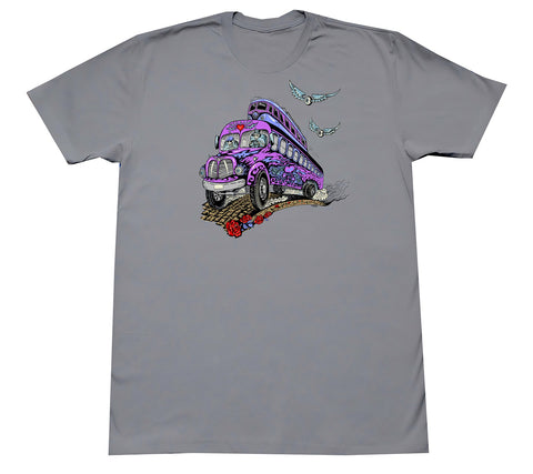 Skeleton Bus ringspun T-shirt