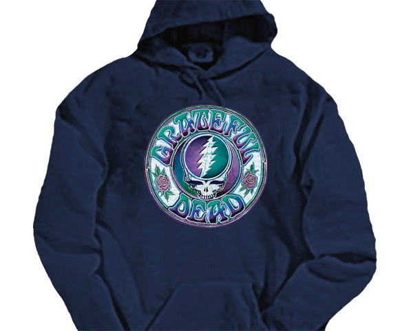 Batik Steal Your Face navy hooded sweatshirt