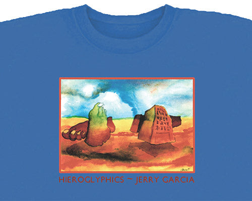 Hieroglyphics blue T-shirt - stock M