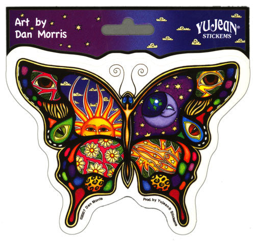 Night & Day Butterfly decal