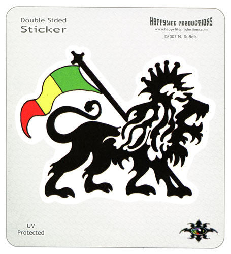 Rasta Lion die-cut decal