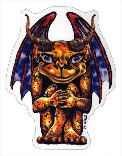 Gargoyl die-cut decal
