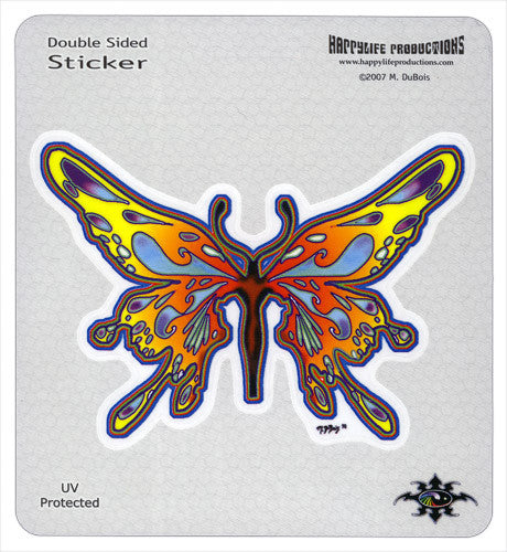 Lady Butterfly die-cut decal