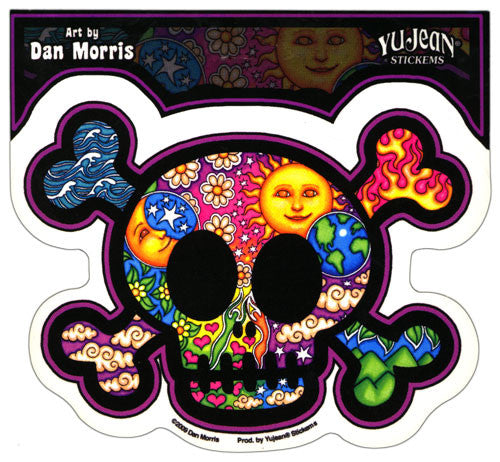 Cute Skull die-cut decal