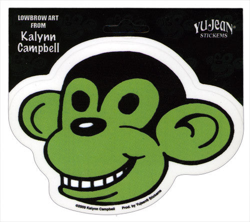 Monkey die-cut decal