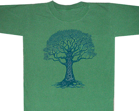 Celtic Tree 2 blue youth shirt