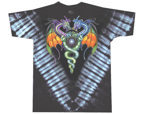 Guardian Dragons tie-dye long sleeve shirt
