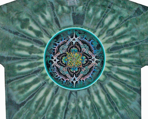 Alchemical Mandala tie-dye T-shirt