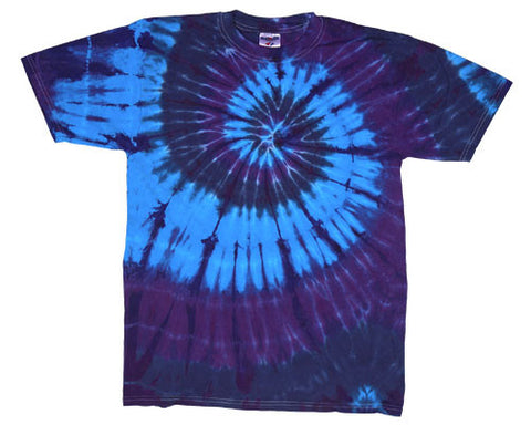 Blue Spiral tie-dye T-shirt