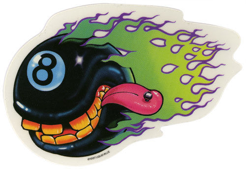 Crazy 8 Ball decal
