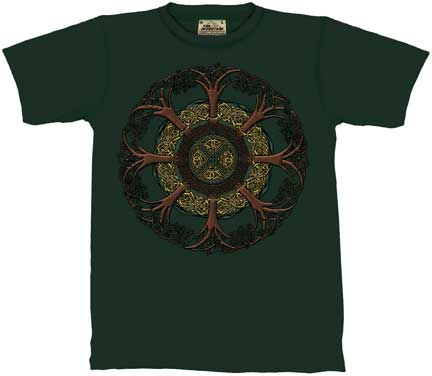 Celtic Grove tie-dye T-shirt - stock M