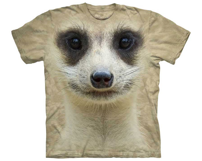 Meerkat Face tie-dye T-shirt - stock 3XL