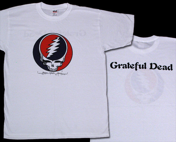 Steal Your Face White T-Shirt - stock S