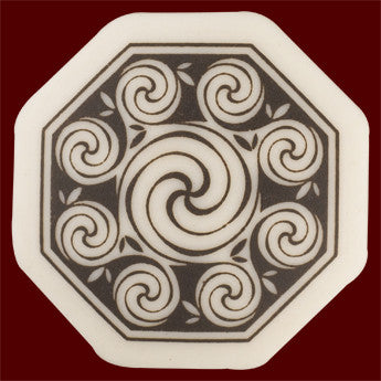Celtic Spirals Octagon Pendant