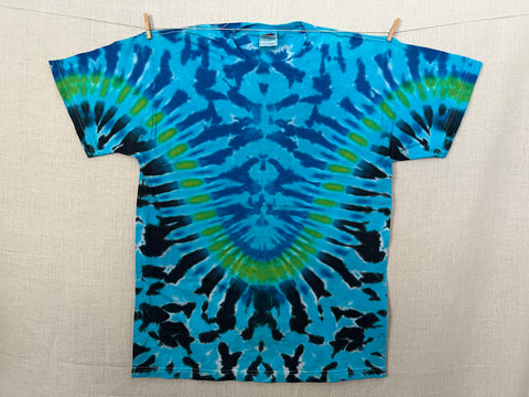 Blue Wave tie-dye T-shirt - M