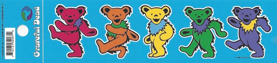 Dancing Bears mini sticker