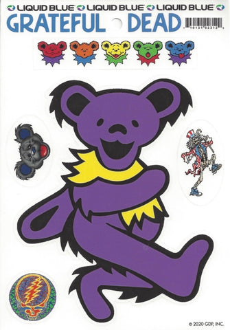 Dancing Bear - Purple die-cut decal
