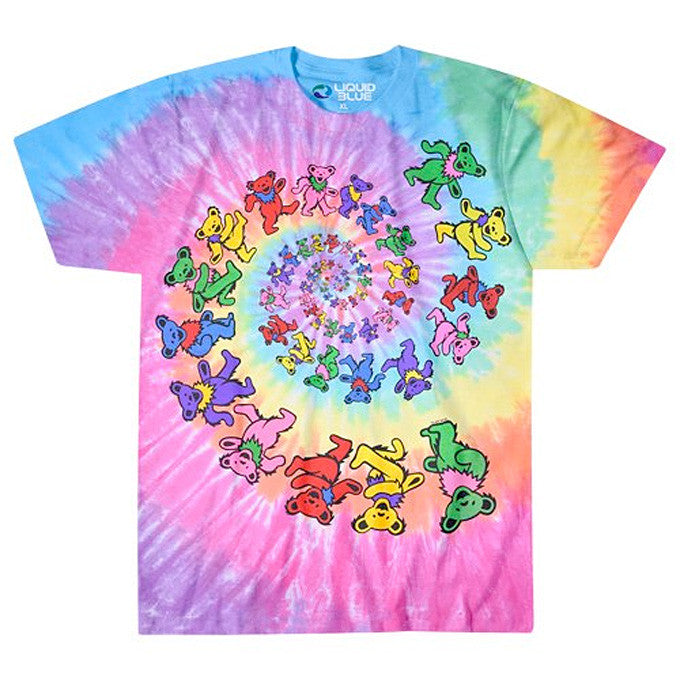 Spiral Bears tie-dye T-shirt
