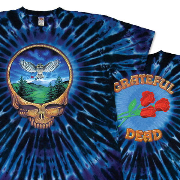 Steal Your Face Owl Tie-Dye T-Shirt