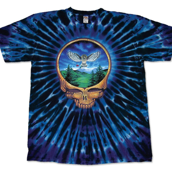 Steal Your Face Owl Tie-Dye T-Shirt