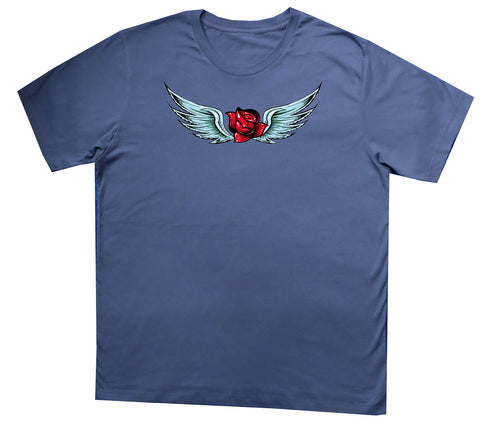 Rose Wings blue T-shirt