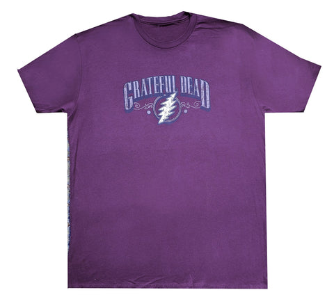 Distressed Lightning burgundy  T-shirt