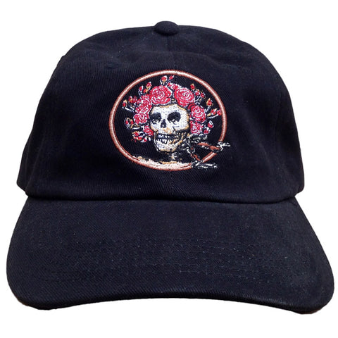 Skull And Roses Black Hat