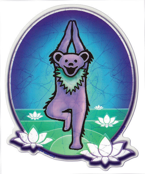 Yoga Bear sticker