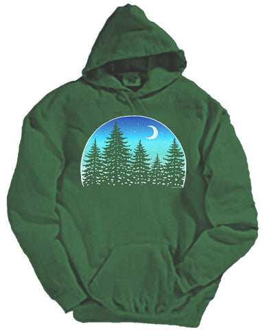 Night Forest hooded sweatshirt