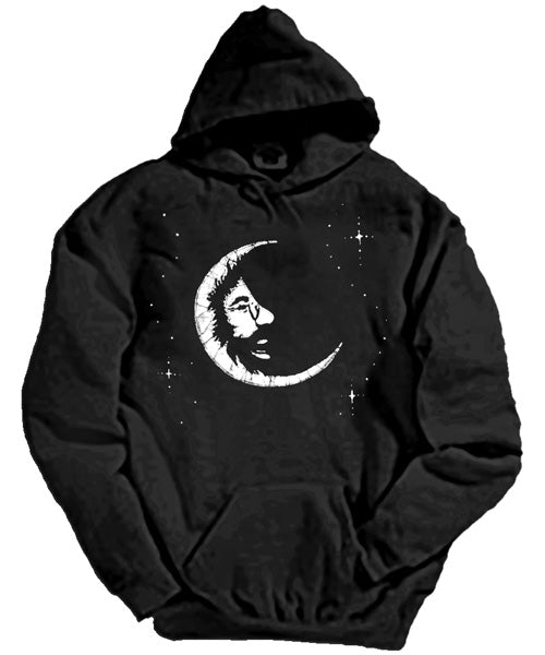Jerry Moon black hooded sweatshirt