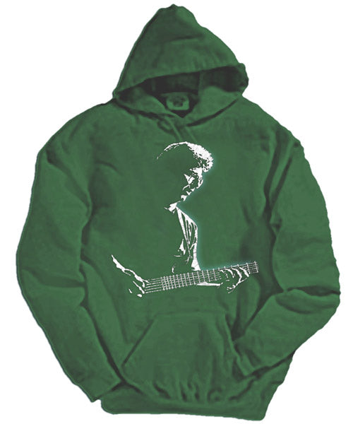 Phil Lesh green hooded sweatshirt