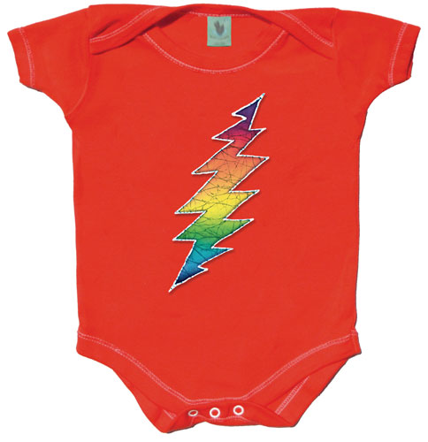 Bolt red onesie