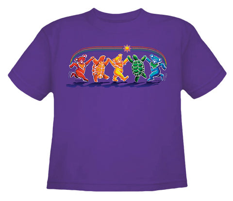 Rainbow Critters grape youth shirt