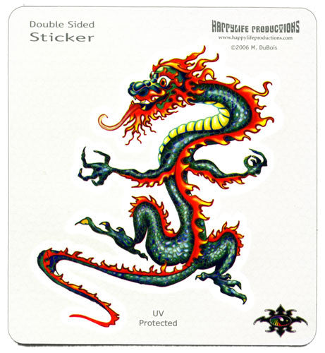 China Blue Dragon decal