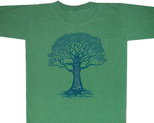 Celtic Tree 2 blue youth shirt - YXS