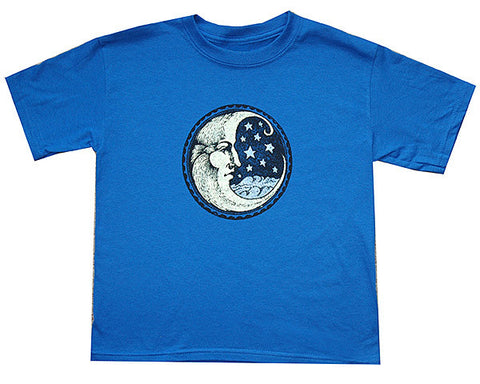 Starry Moon blue youth shirt