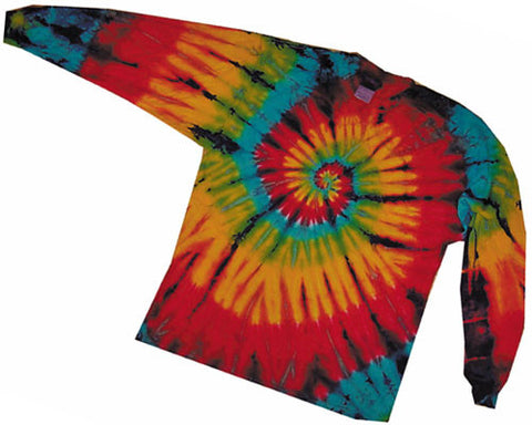 Rainbow Spiral II tie-dye long sleeve shirt