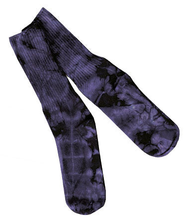 Purple Crinkle tie-dye socks