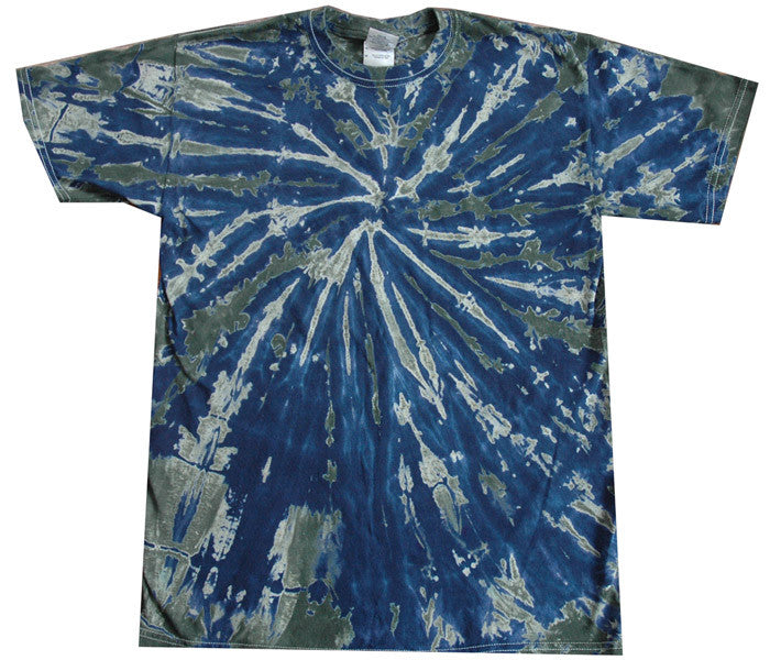 Olive Spiral tie-dye T-shirt